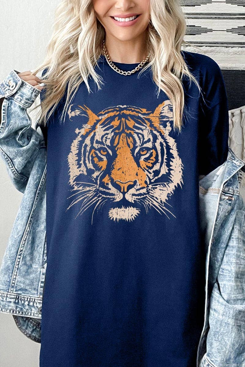 Vintage Tiger Graphic Heavy Cotton Tee