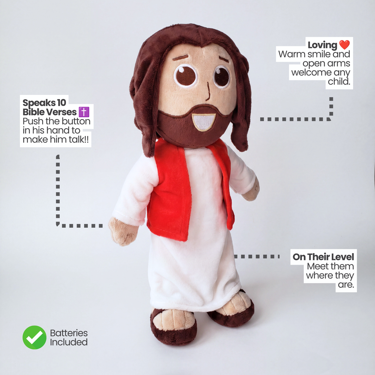 Jesusdoll - Talking Jesus Doll - Boutique Bestseller - Speaks 10 Verses