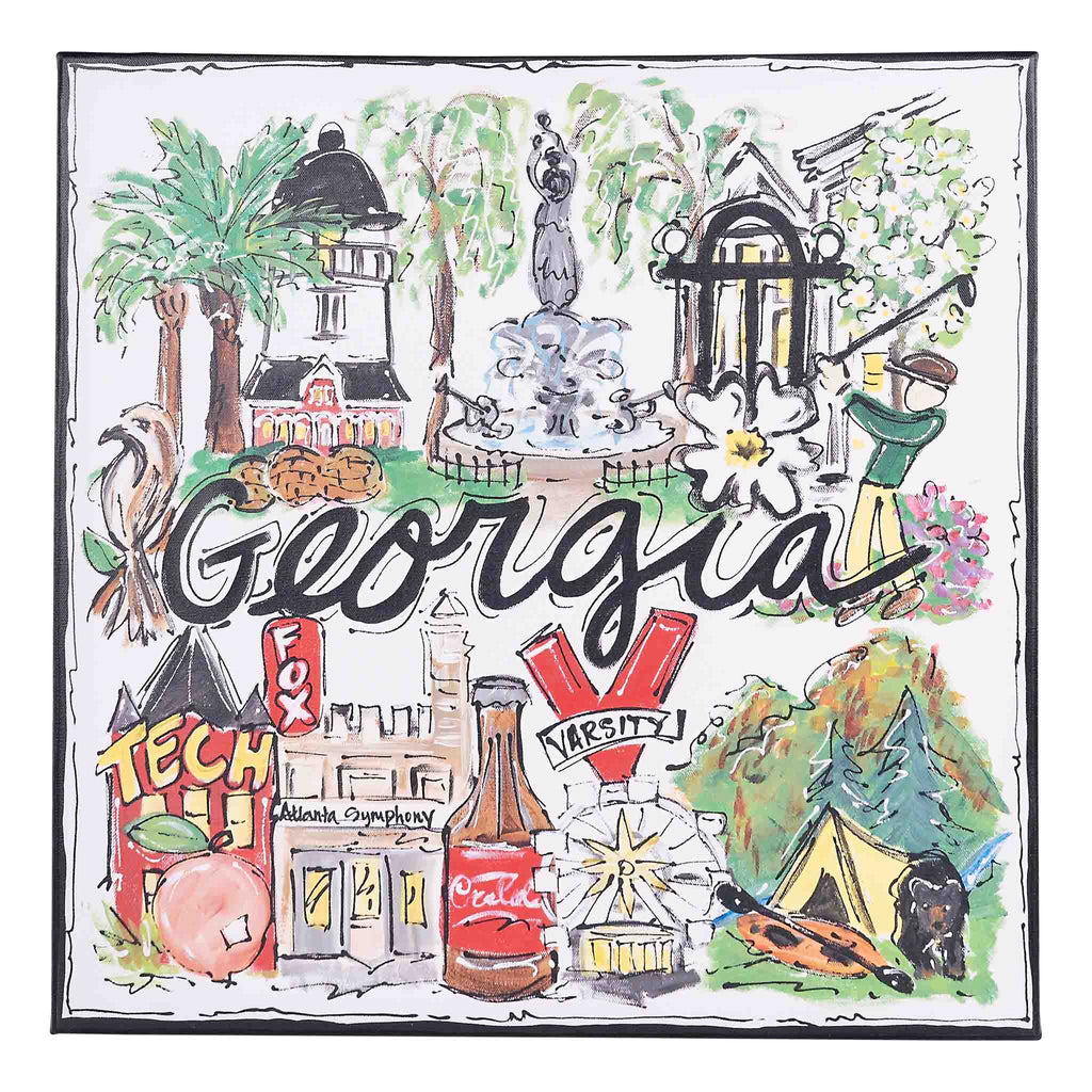 Glory Haus - State of Georgia Icon Canvas