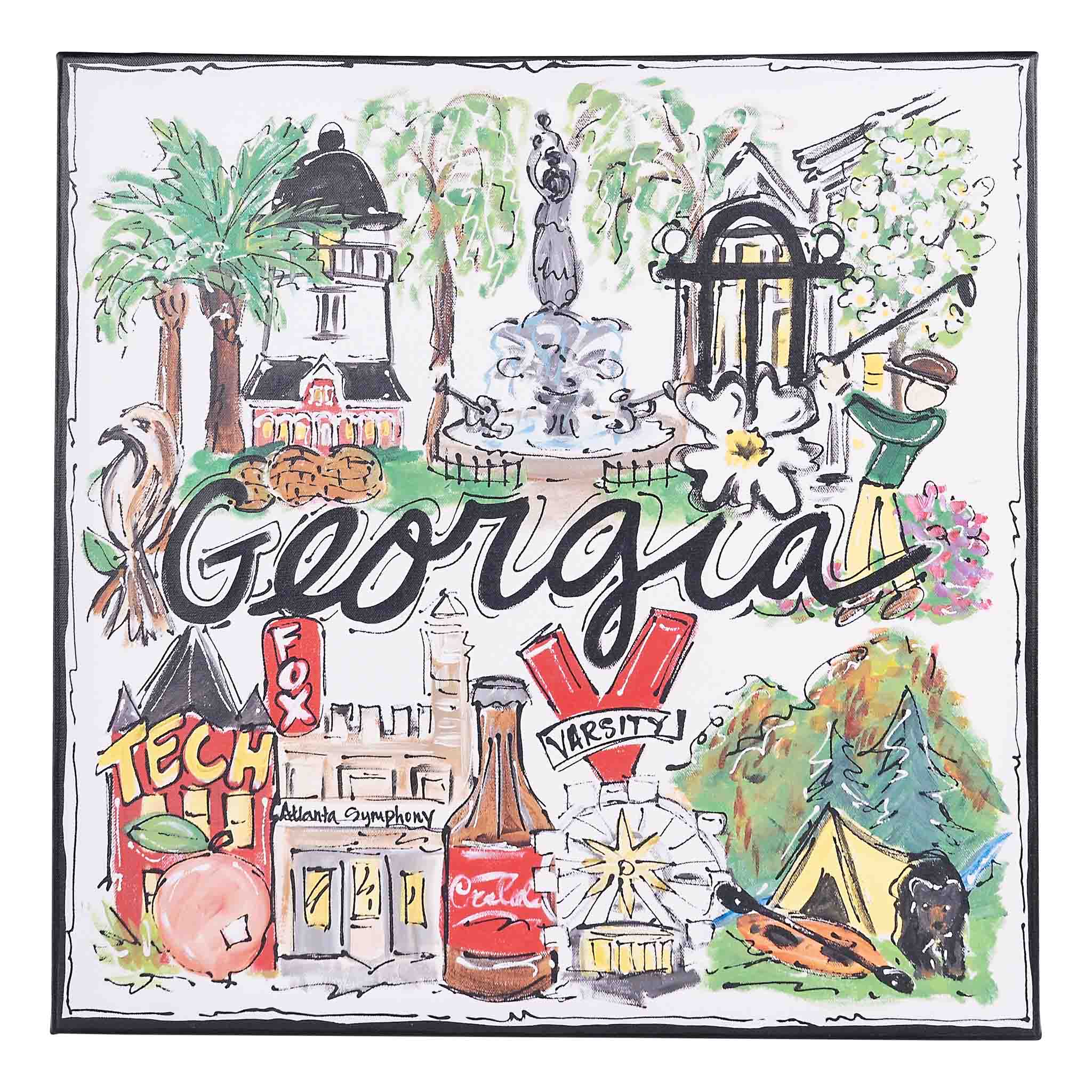 Glory Haus - State of Georgia Icon Canvas