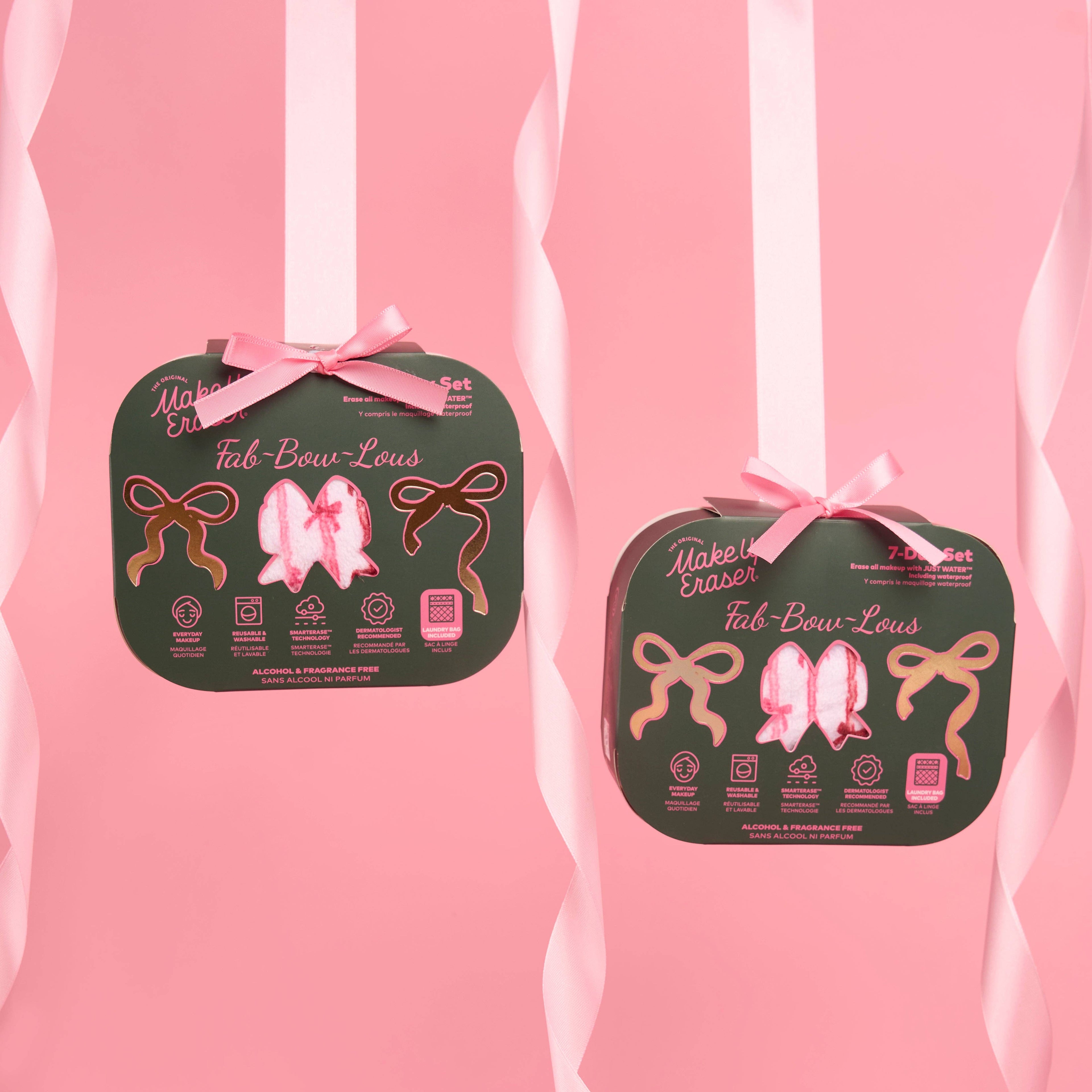 The Original MakeUp Eraser - Fab-BOW-lous 7-Day Set |  The Whimsical Pink Bow Edit