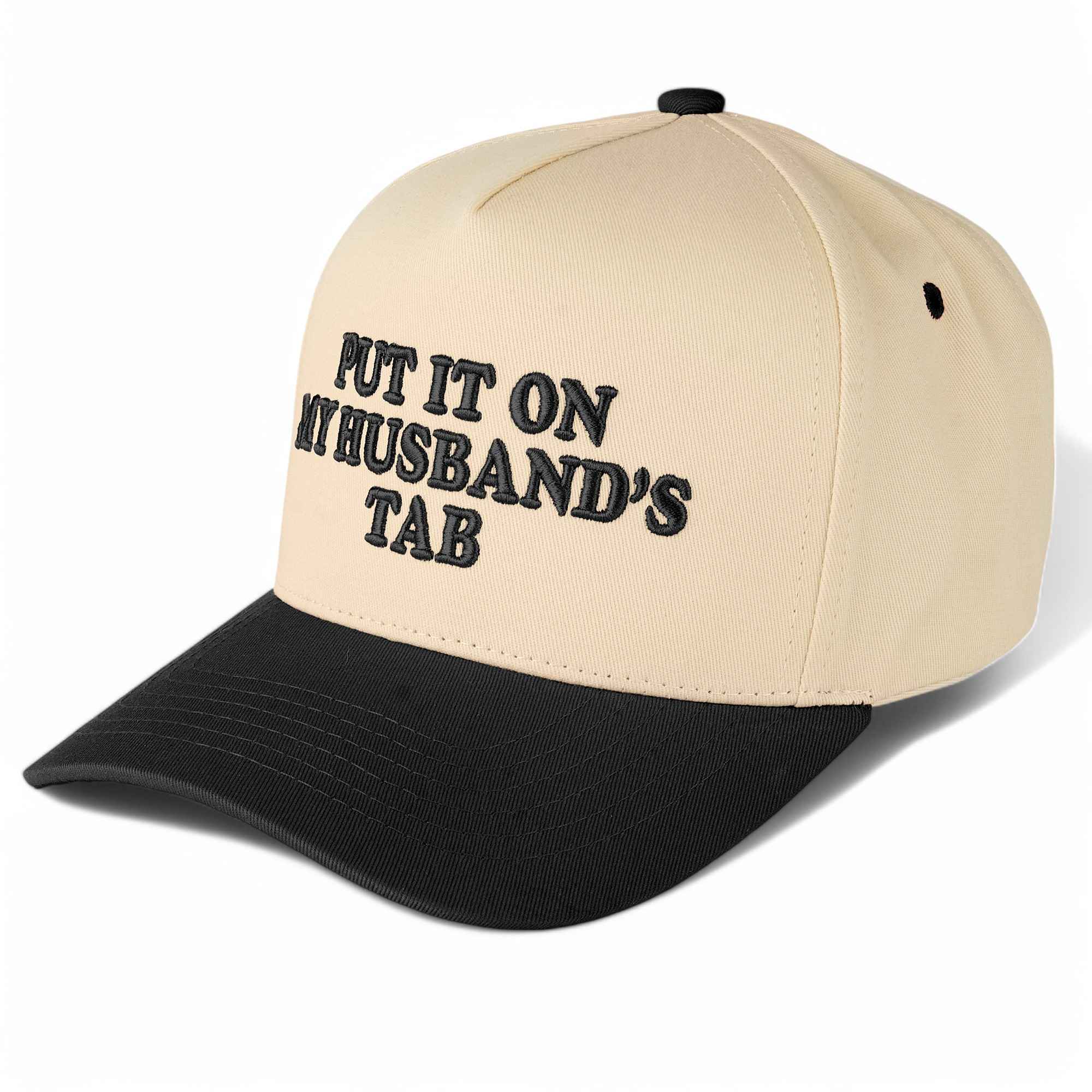 MiMi Wholesale - TCM0050 Puff Embroidered Put It On My Husband's Tab Trucker Hat