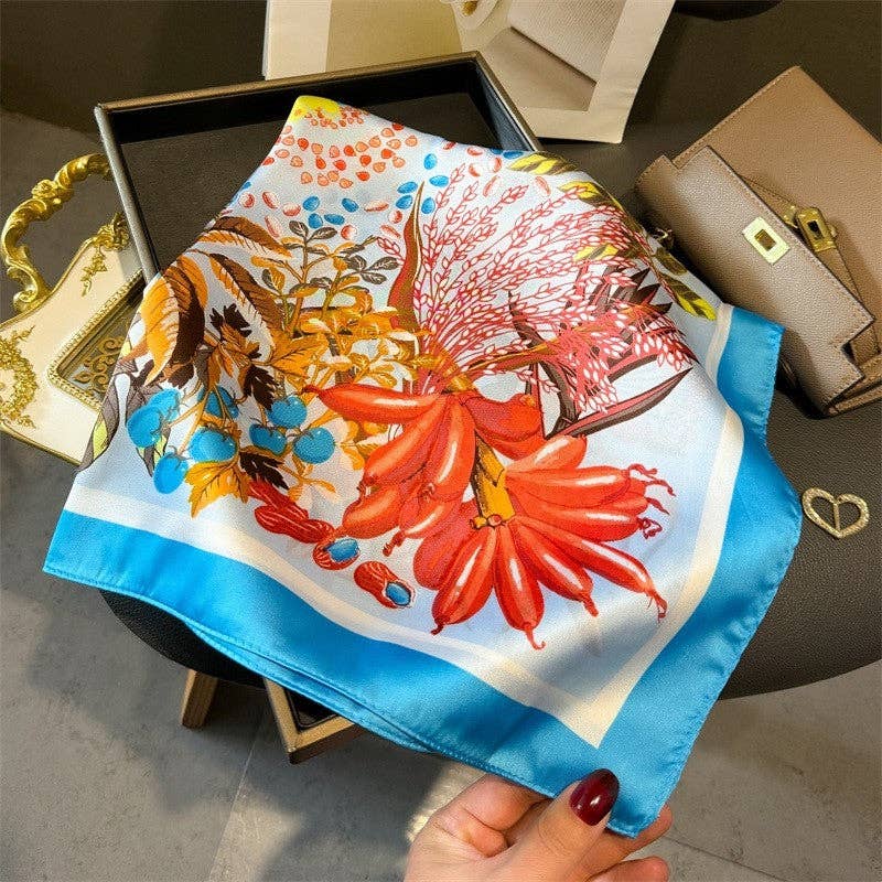 Sheer Trend - Fashion Print Square Scarf