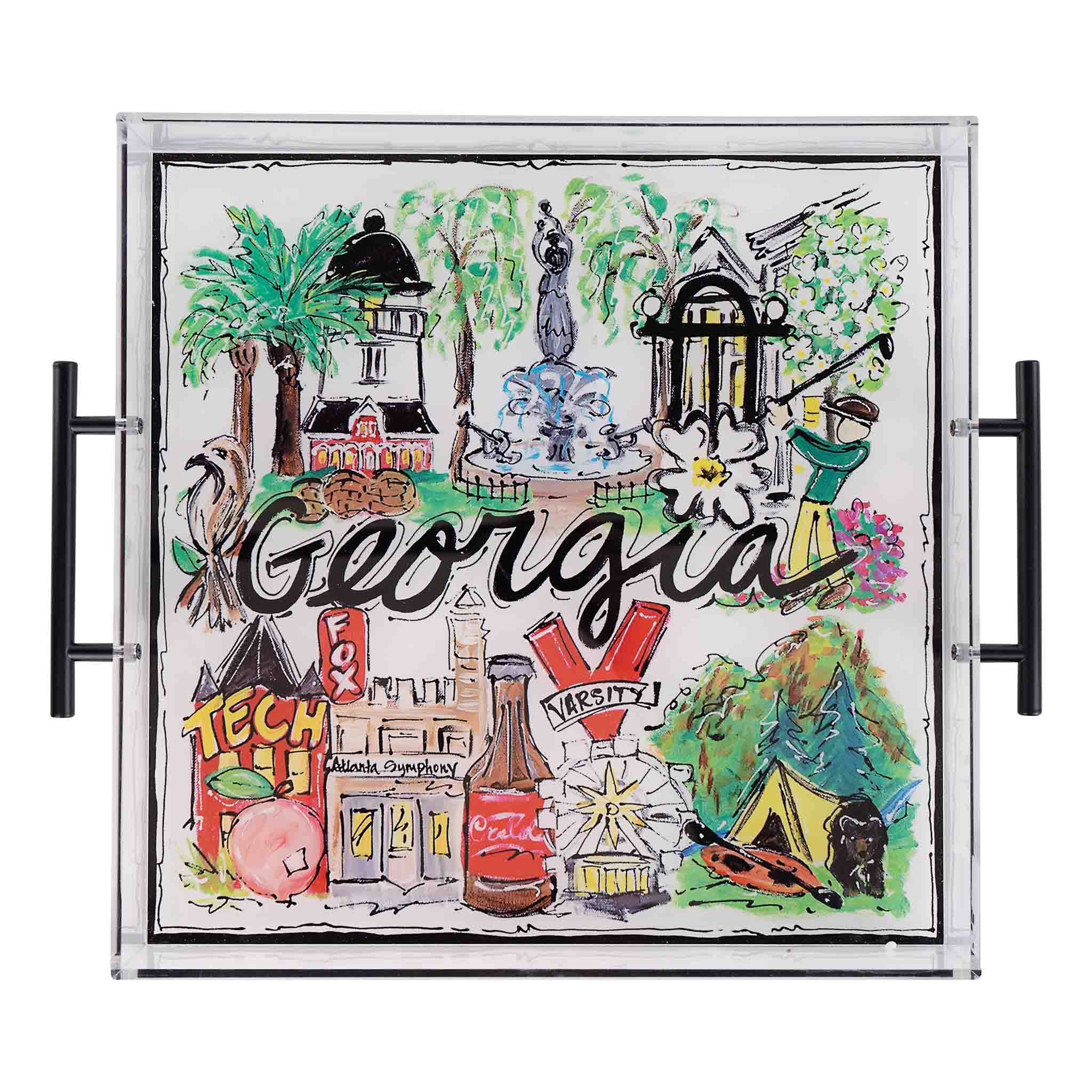Glory Haus - State of Georgia Icon Acrylic Tray
