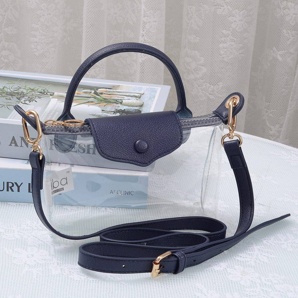 MiMi Wholesale - CB781 Gladys Clear Gameday Mini Crossbody Bag