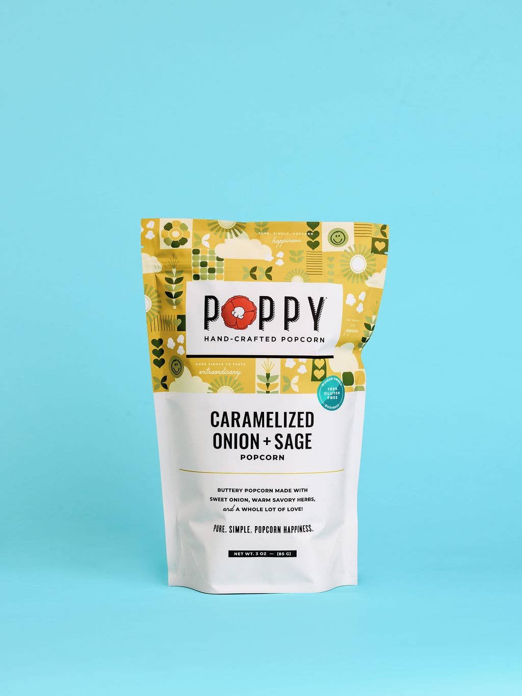 Poppy Hand-Crafted Popcorn - Caramelized Onion + Sage