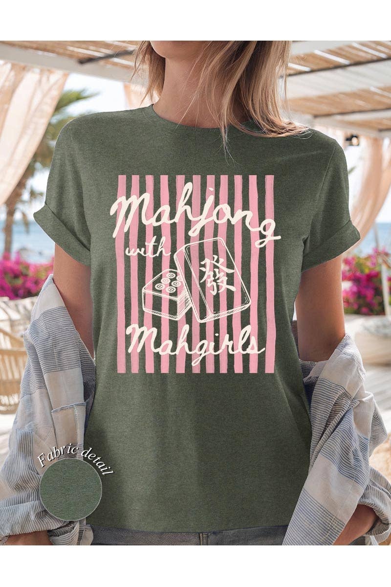 COLORBEAR - Mahjong Mahgirls Graphic Heavy Cotton Tee