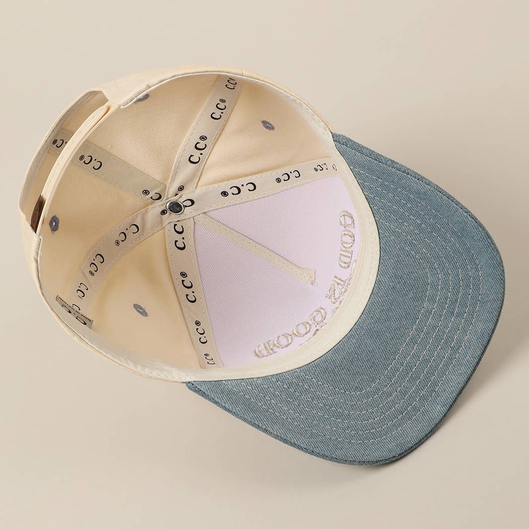 Fashion City - God Is Good All The Time Embroidery Trucker Hat