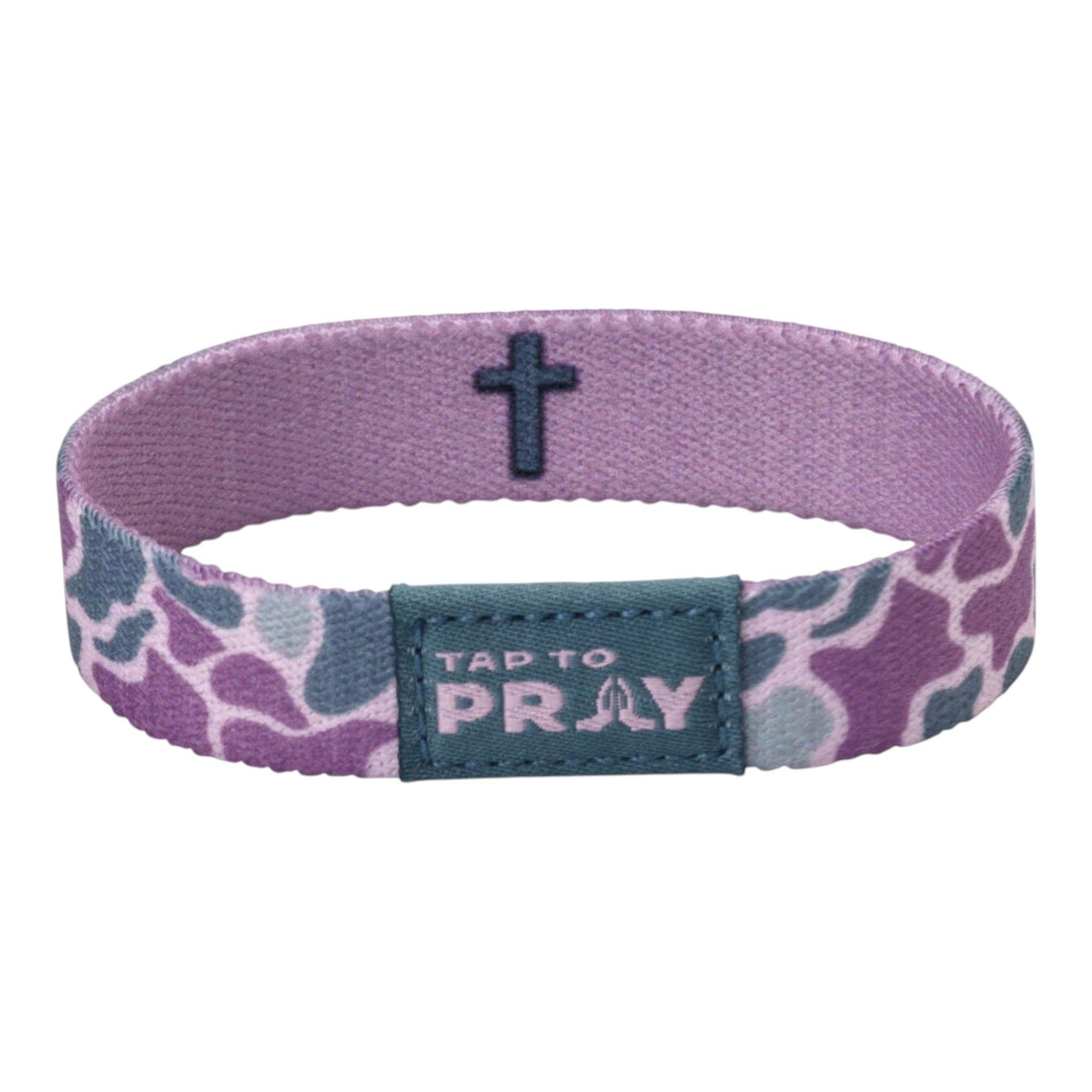 Versible - Tap To Pray® Wristband – River Rock Camo - Lilac
