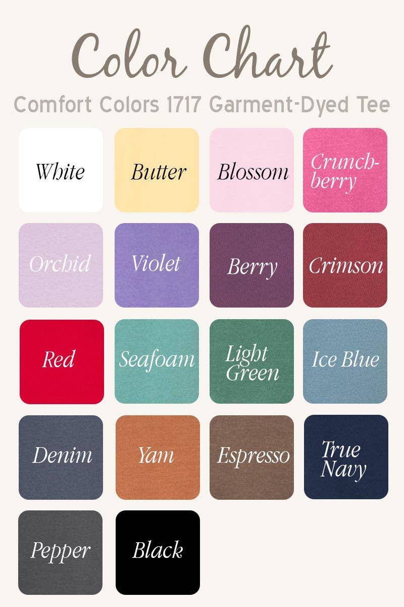COLORBEAR - Thankful Graphic Garment Dyed Tee