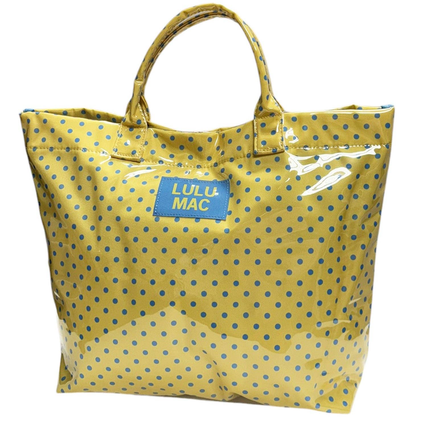 Girlie Girl Originals - LM-BG-1003 TOTE BAG YELLOW/BLUE DOT