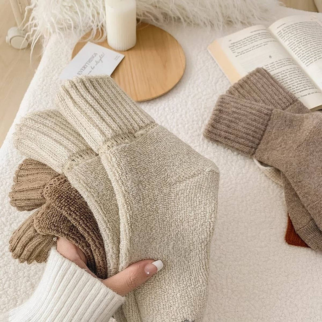 Thick Crew Socks Women Winter Warm Cozy