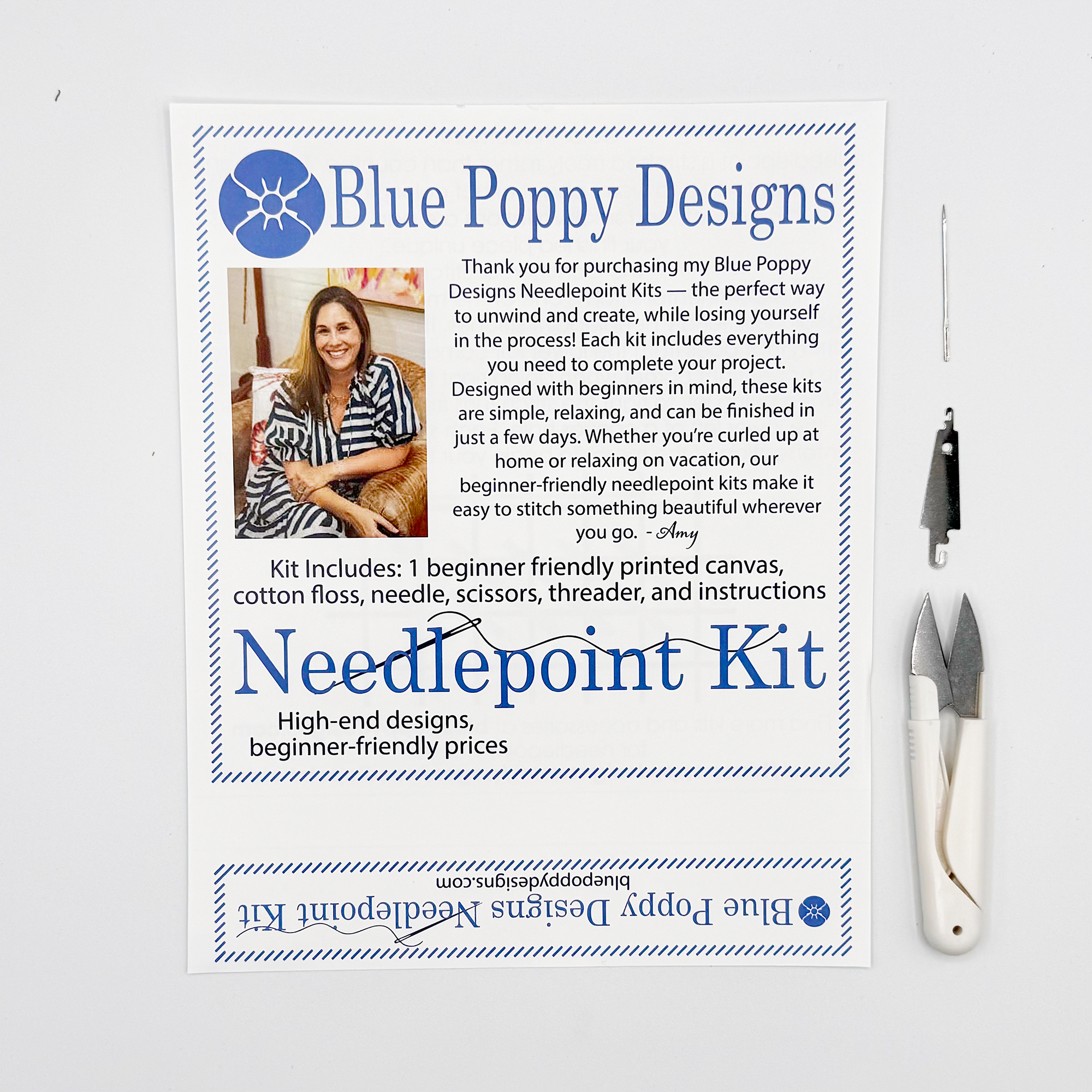 Crack Dot Bam Needlepoint kit