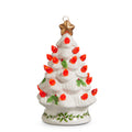 5” Lighted Vintage Holly Tree Ornament