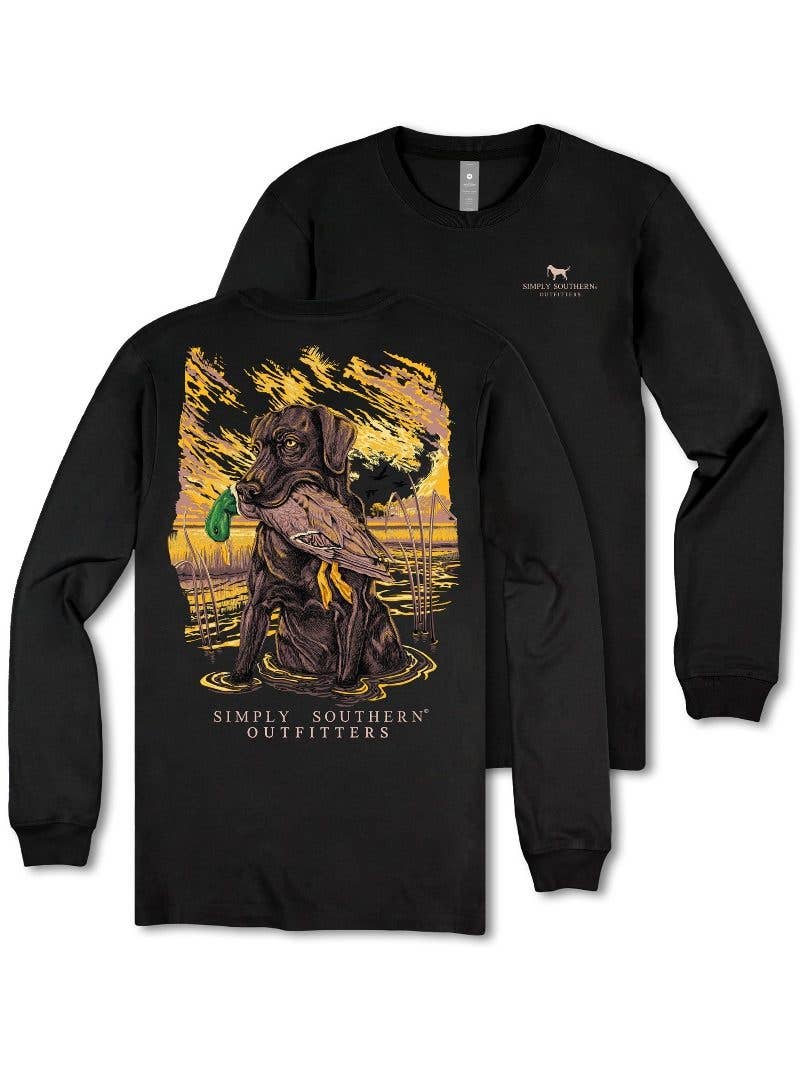 simply southern - YTH-MN-LS-SWAMPDOG-BLK
