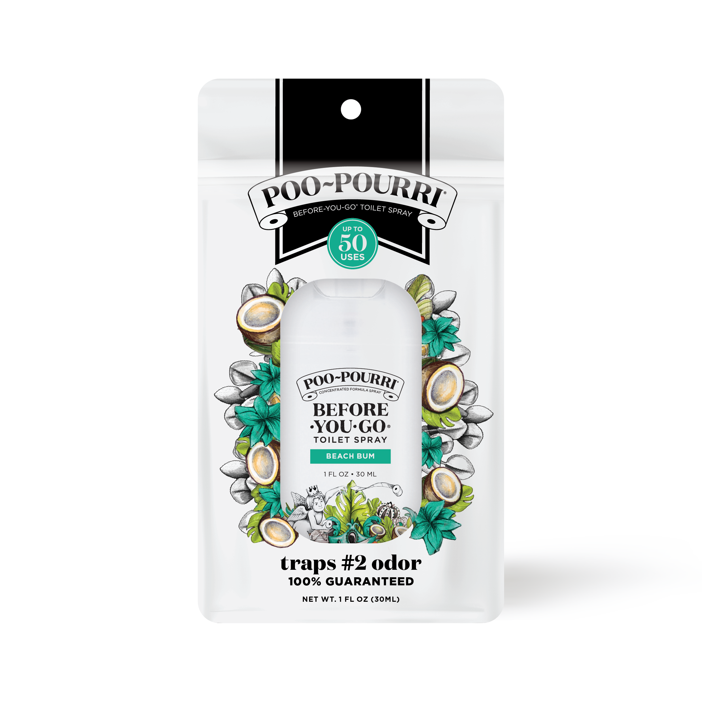 ~Pourri - Poo~Pourri 1oz Pocket Sprayer w/ Pouch - Beach Bum