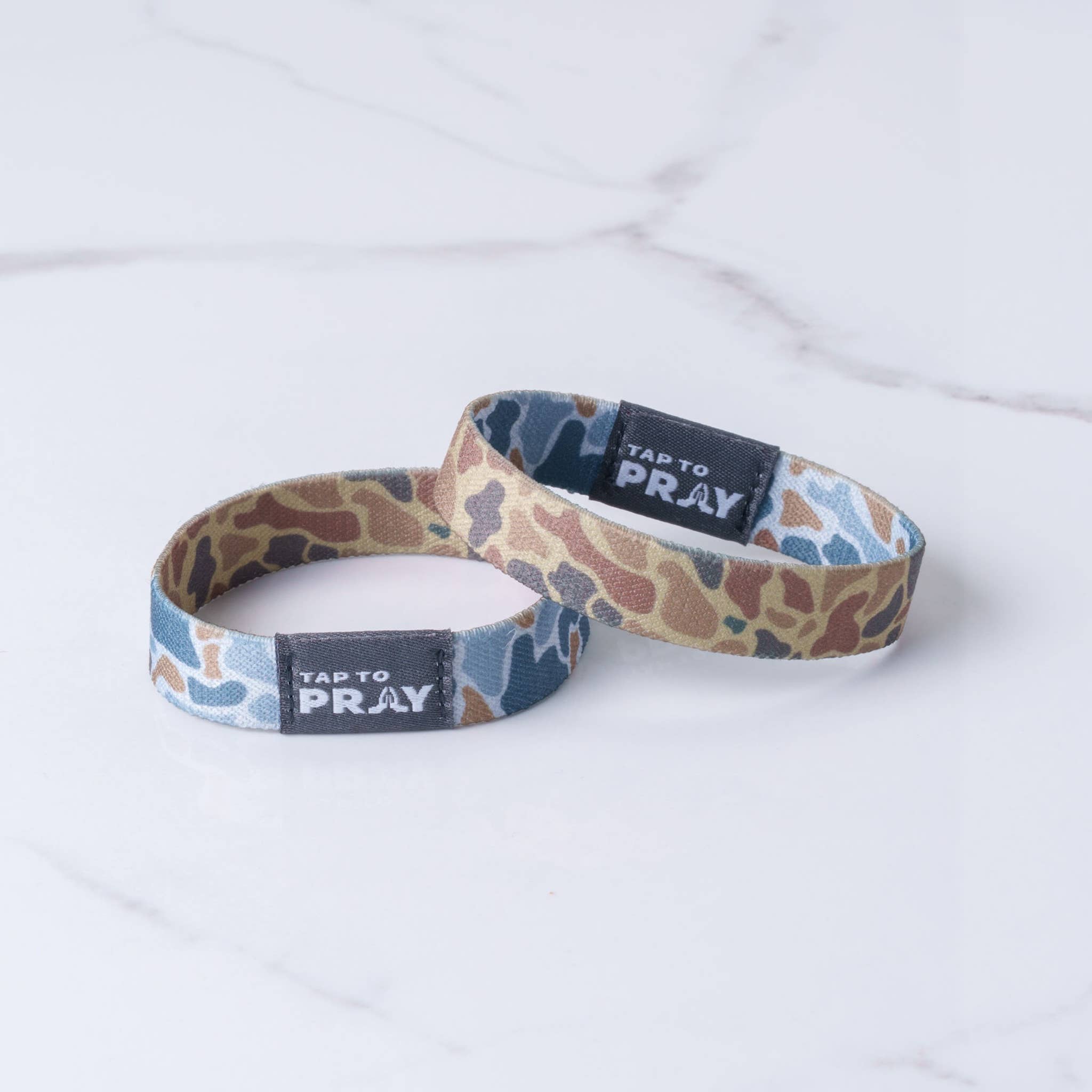 Versible - Tap To Pray™ Wristbands - River Rock Camo Sahara and Copper