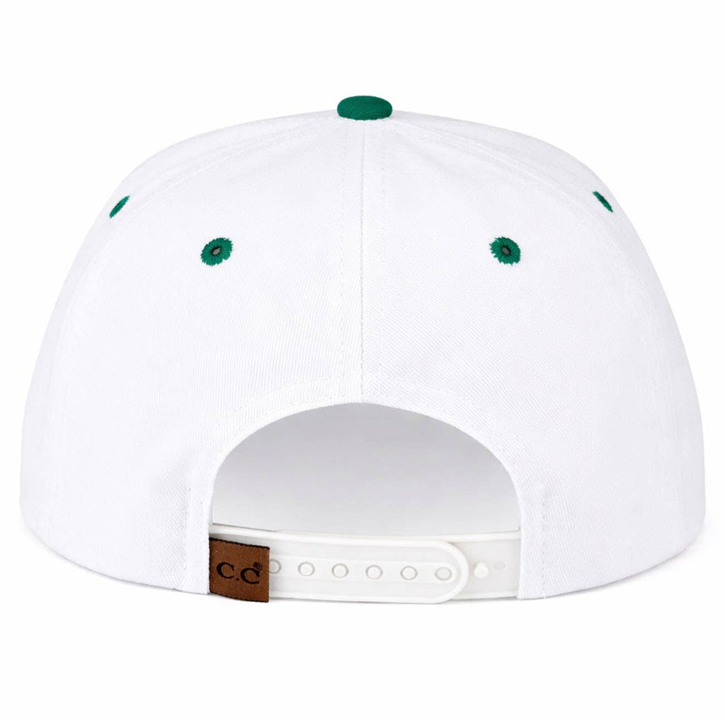 C.C HE'S GOLFING Letter Embroidered on Two Tone Trucker Hat