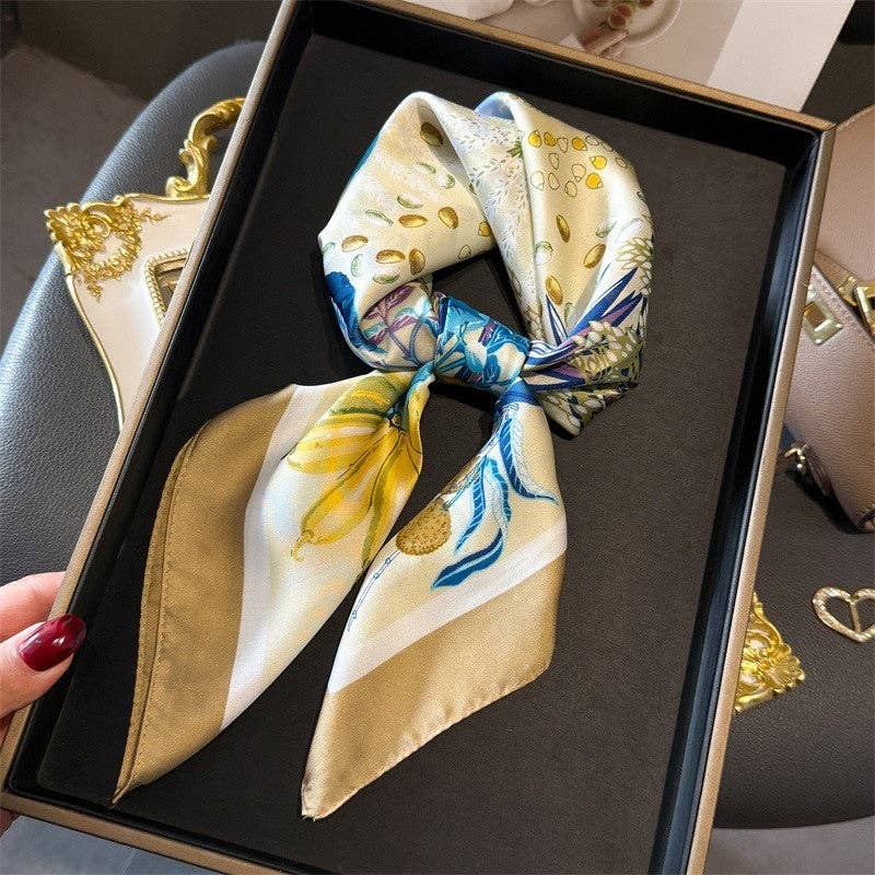 Sheer Trend - Fashion Print Square Scarf