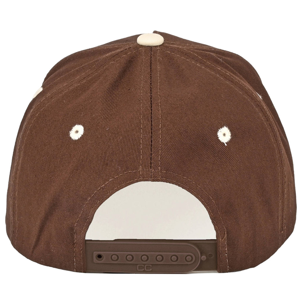 Hana - C.C COFFEEGRL Letter Embroidered on Two Tone Trucker Hat