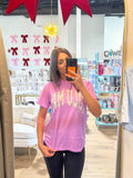Lulu Mac Camo and Purple Tee