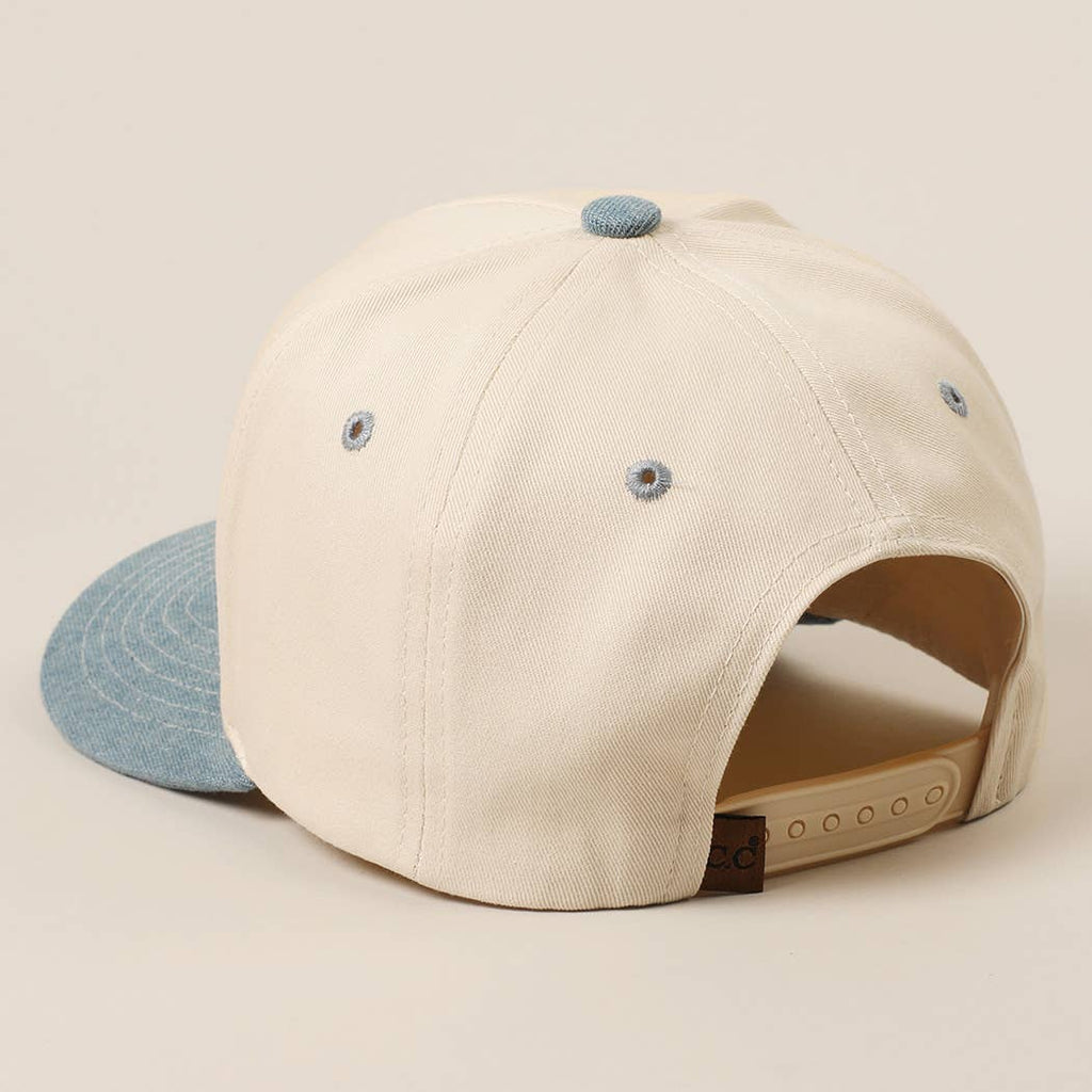 Fashion City - MAMA Ribbon Embroidered Two-Tone Trucker Hat
