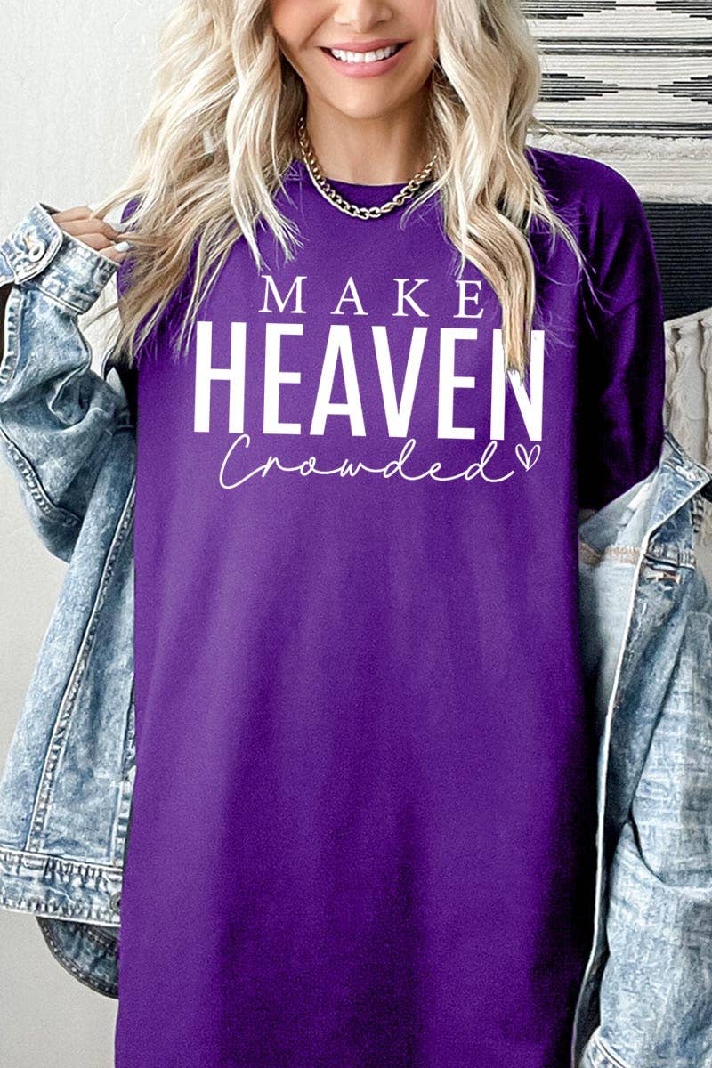 Make Heaven Crowded Graphic Heavy Cotton Tee