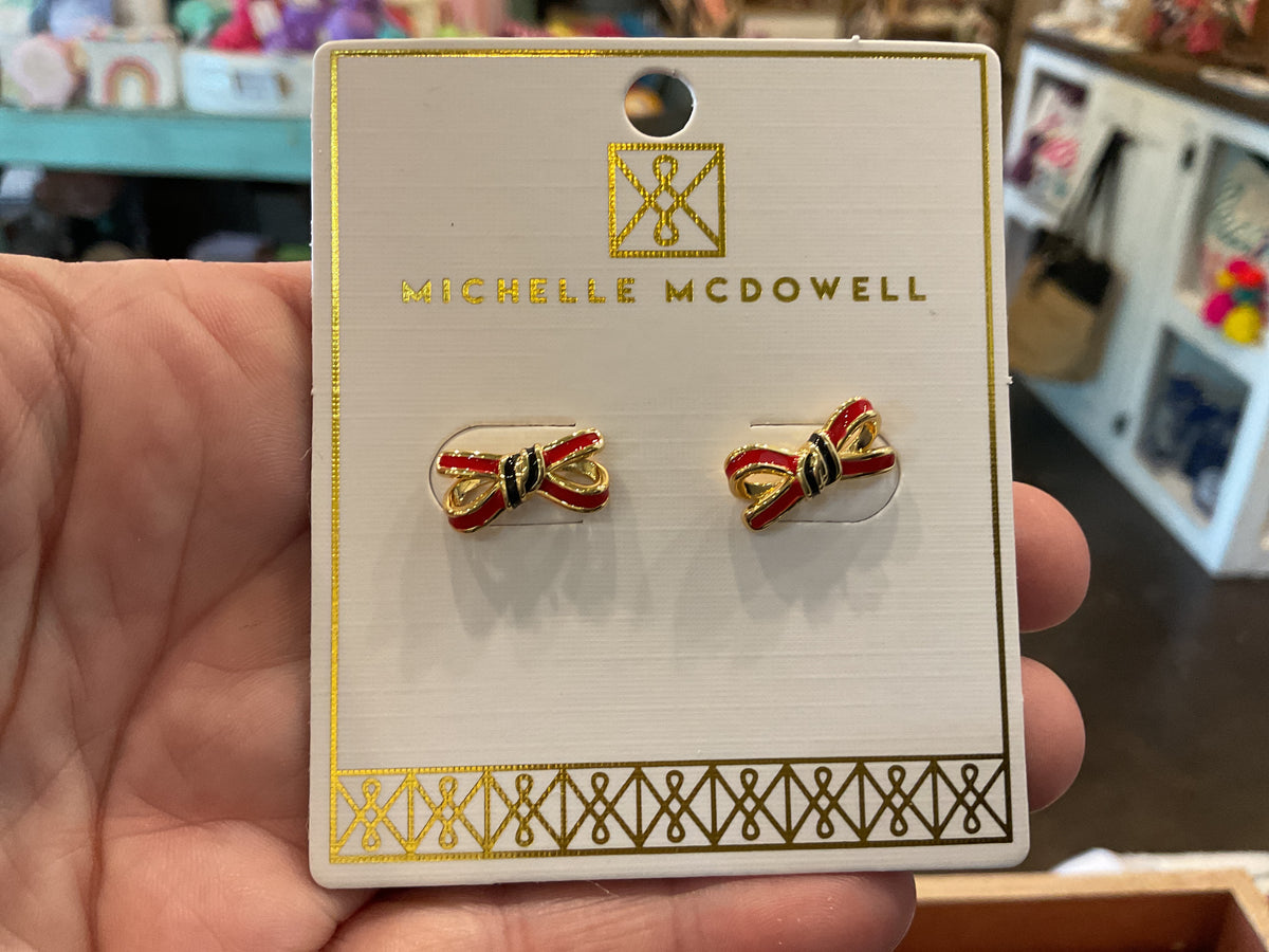 Red and Black GameDay Earrings