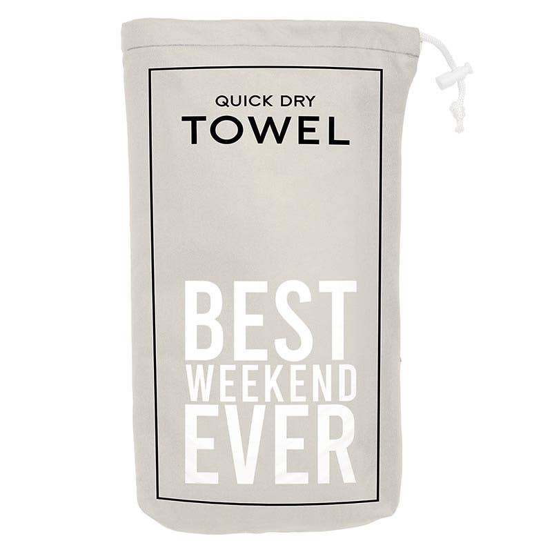 Santa Barbara Design Studio by Creative Brands - Quick Dry Oversized Beach Towel - Best Weekend Ever