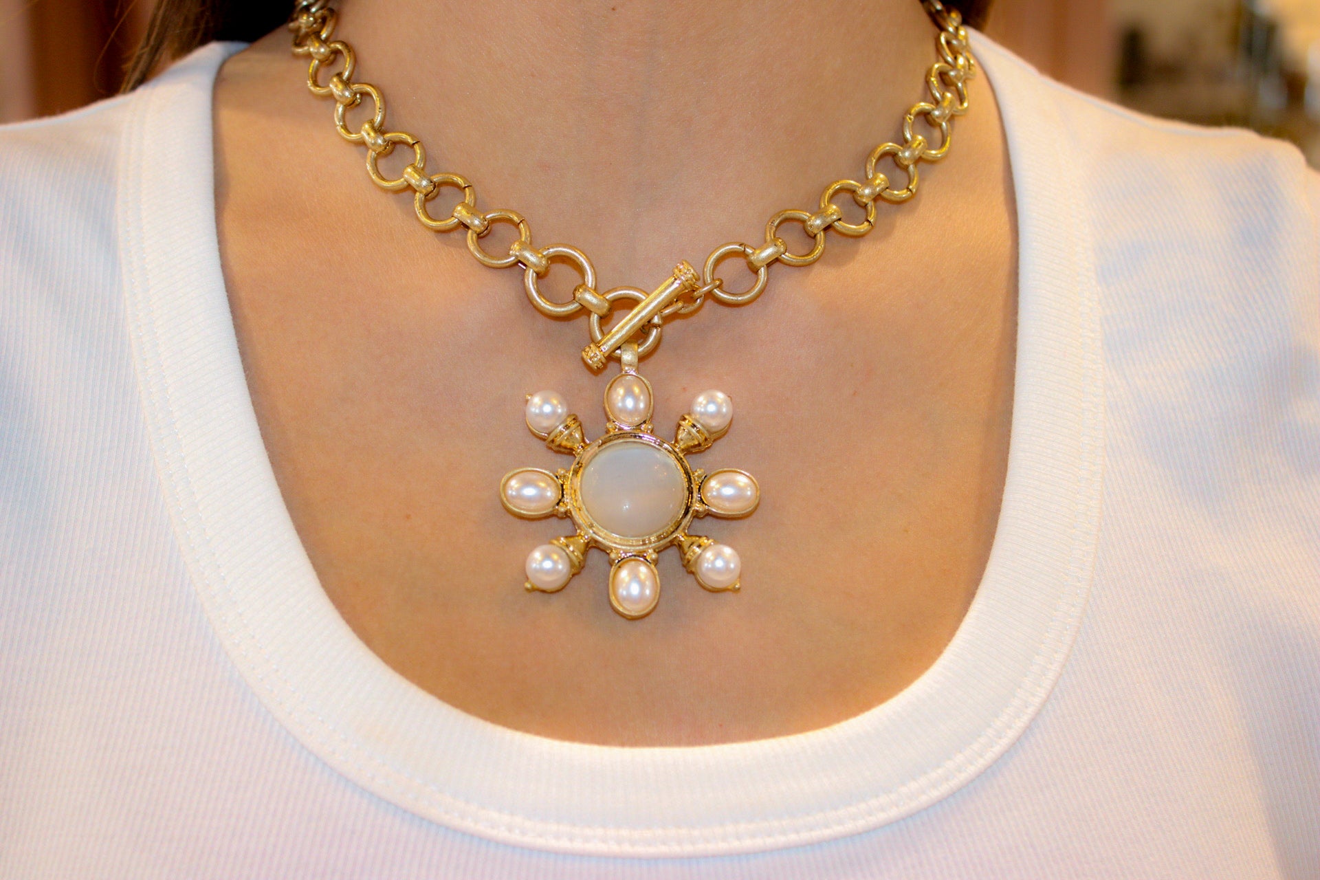 Pearl Starburst Necklace