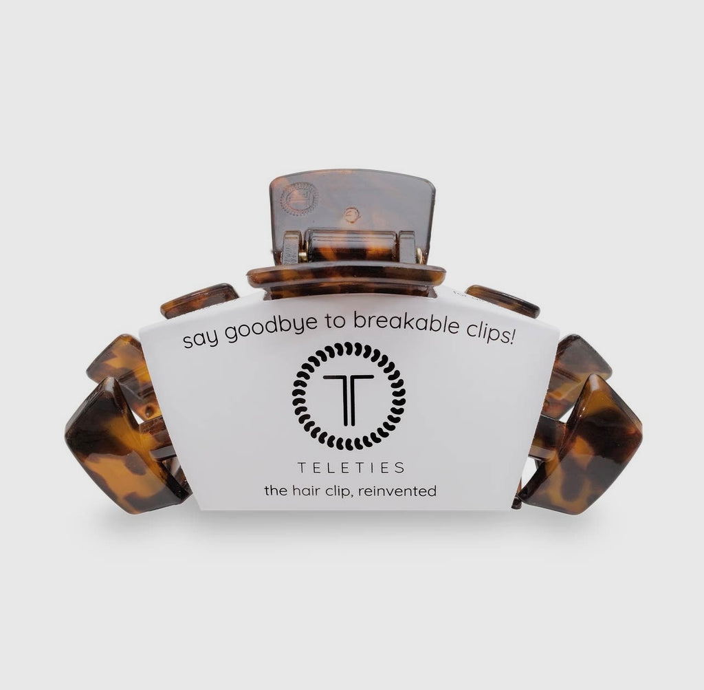 Tortoise classic teletie claw clip.