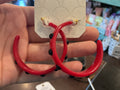 Gameday Dotted Ball Acetate Hoop Earrings
