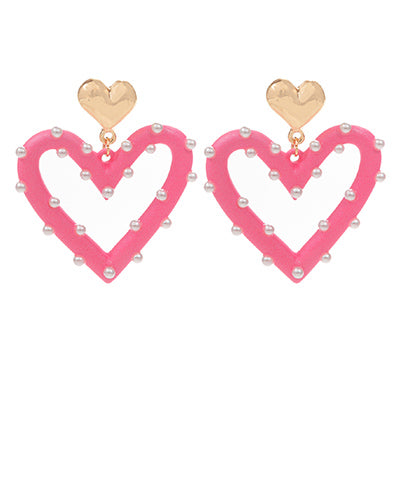 Pearl Color Coated 2 Drop Earring