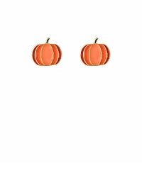 Small pumpkin stud earrings.