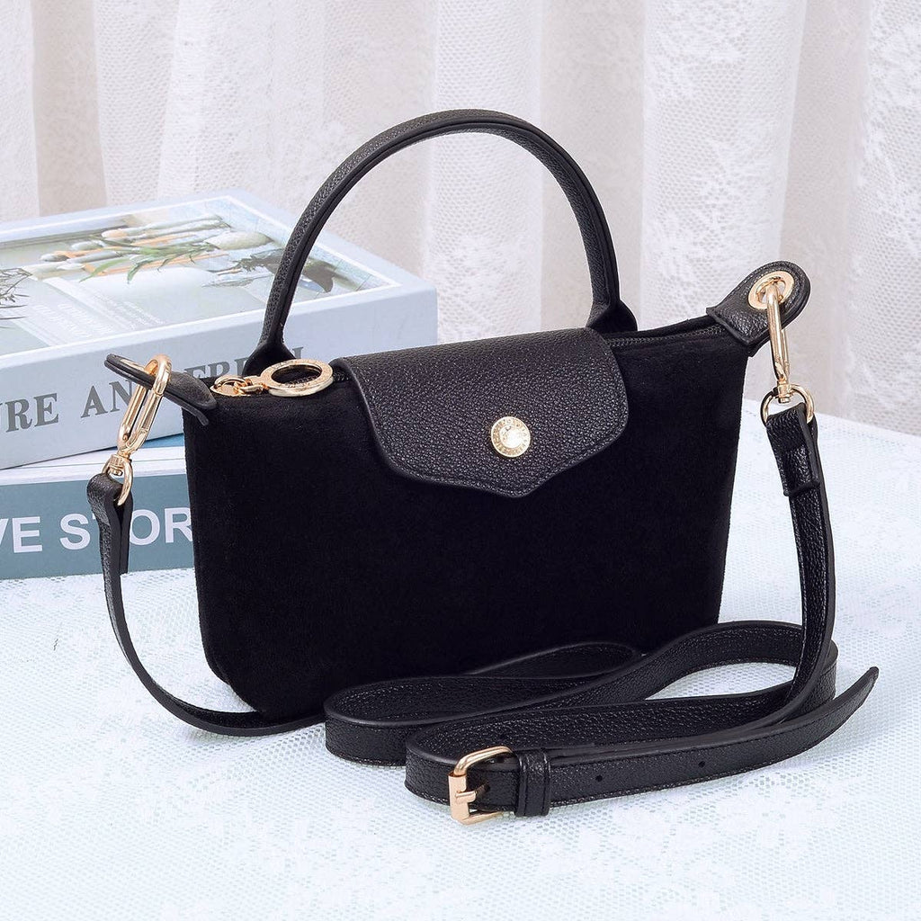 MiMi Wholesale - SD781 Hazel Suede Small Crossbody Bag