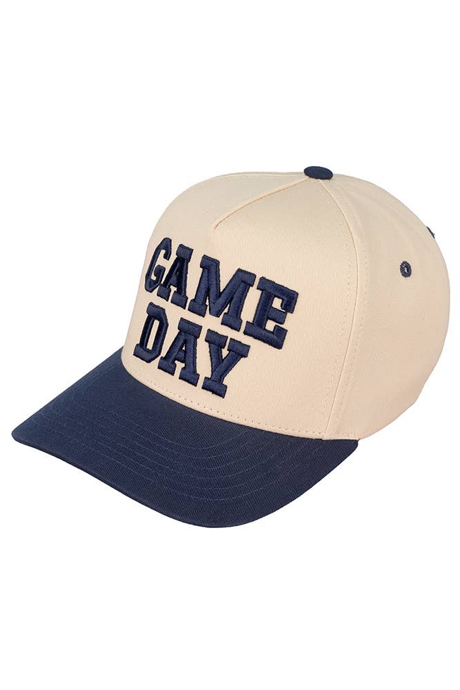 GAME DAY Embroidered Cotton Baseball Cap