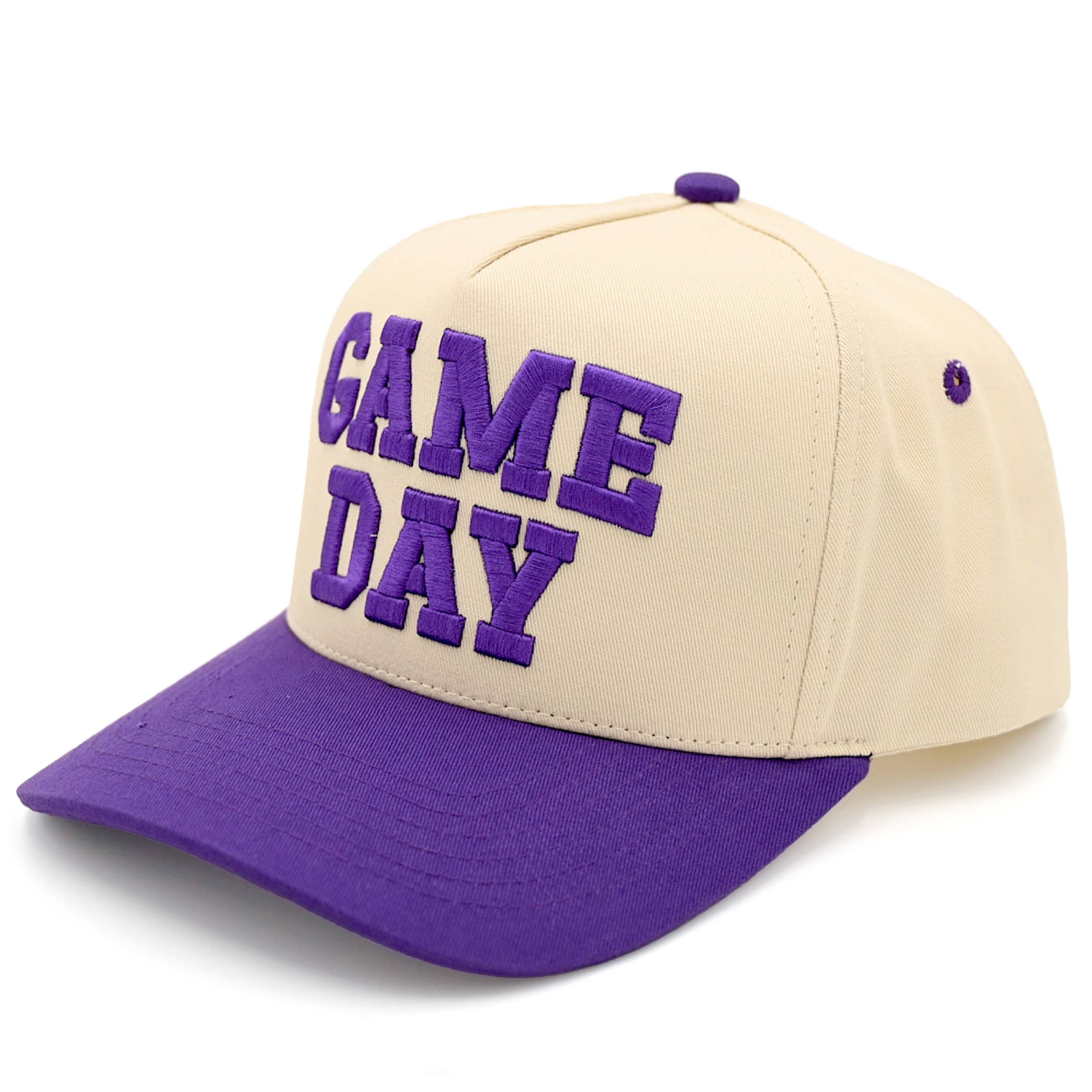GAME DAY Embroidered Cotton Baseball Cap