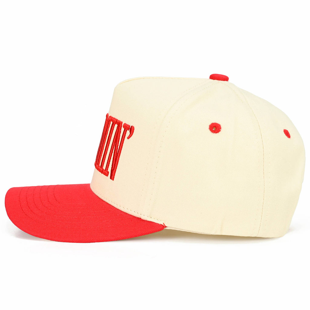 MOMMIN Letter Two Tone Trucker Cap