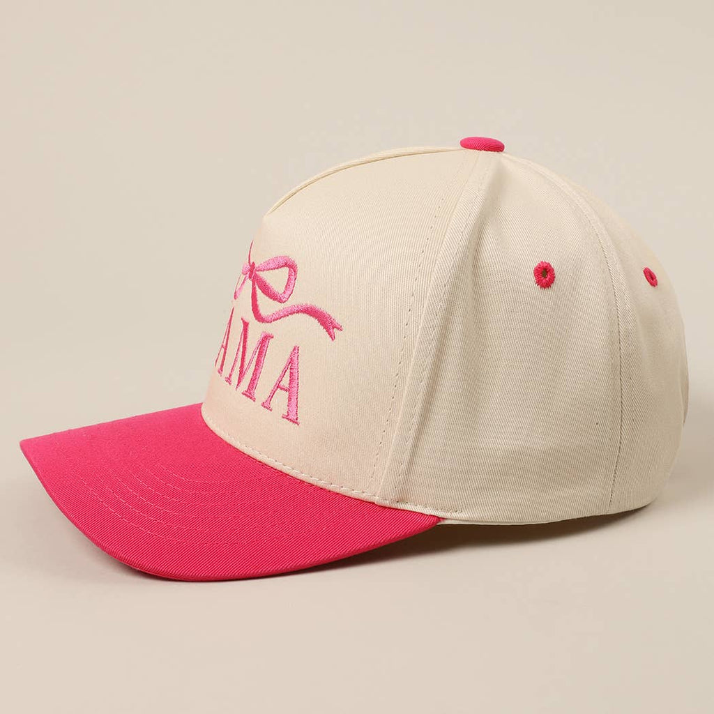 Fashion City - MAMA Ribbon Embroidered Two-Tone Trucker Hat