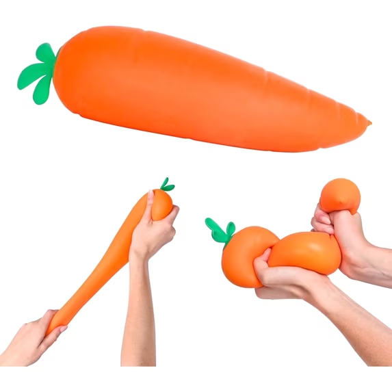 Crosstown Brands - Jumbo XXL Squishy Squeezy Carrot