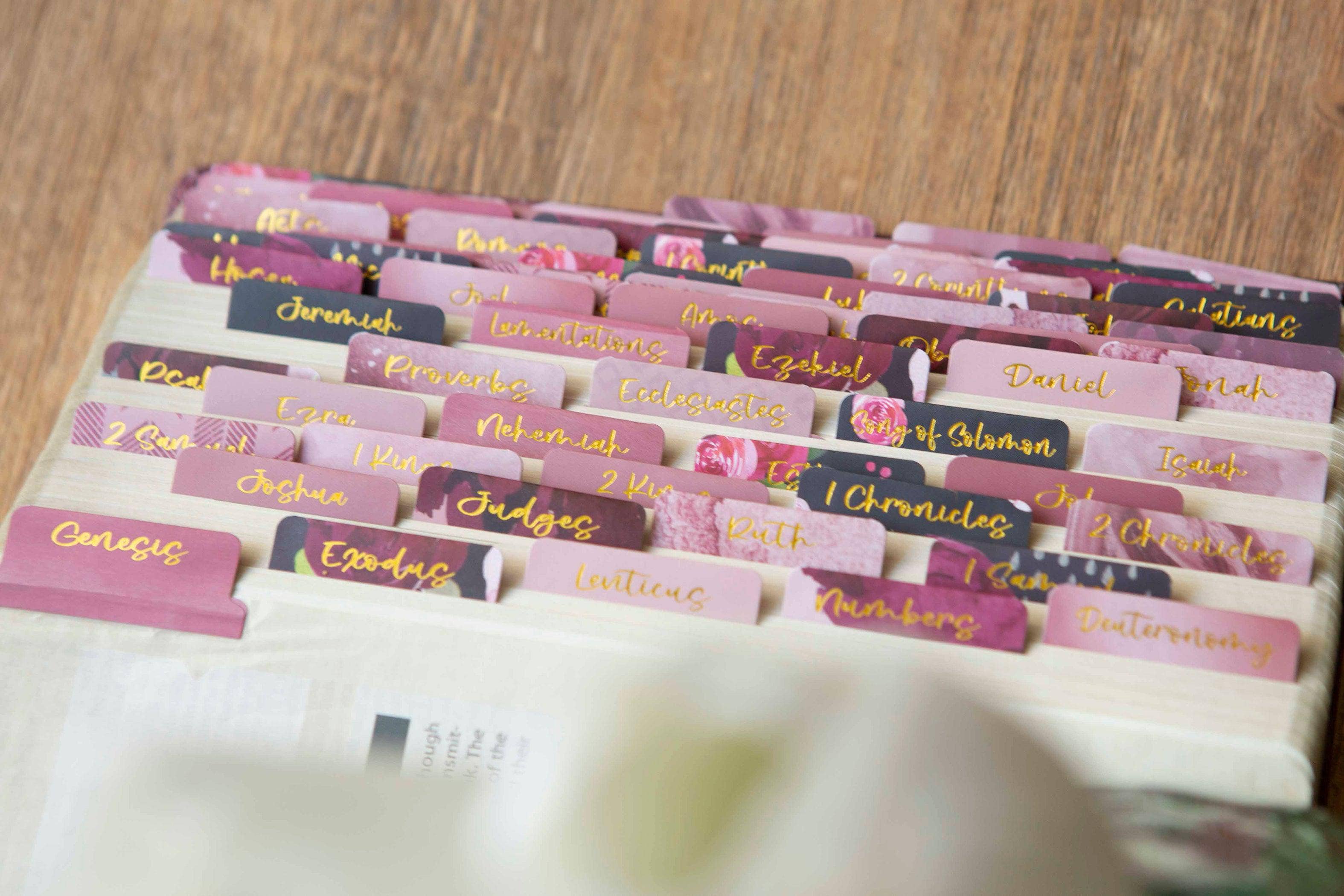 Chosen & Cherished - Floral Bible Tabs | Bible Book Tabs