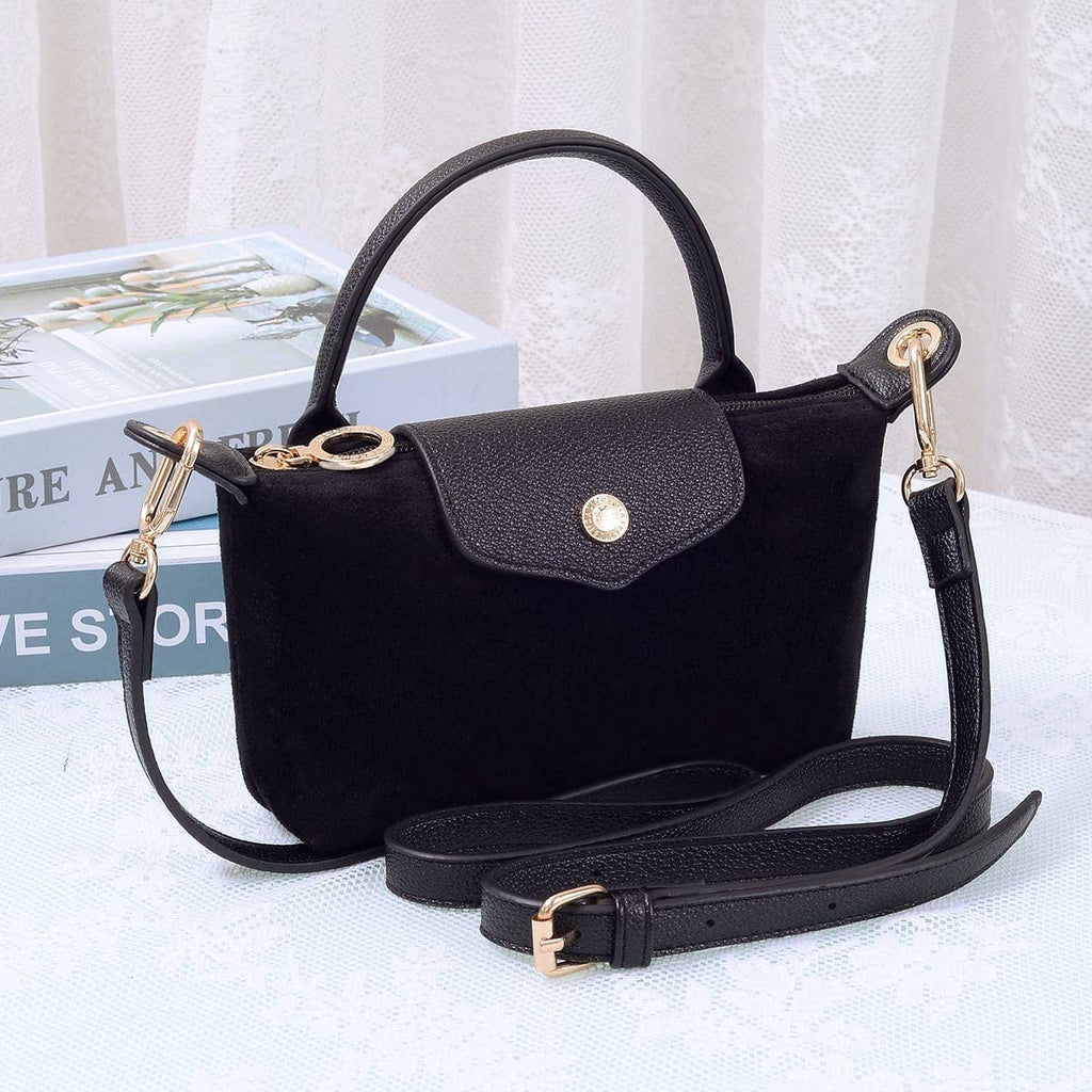 MiMi Wholesale - SD781 Hazel Suede Small Crossbody Bag