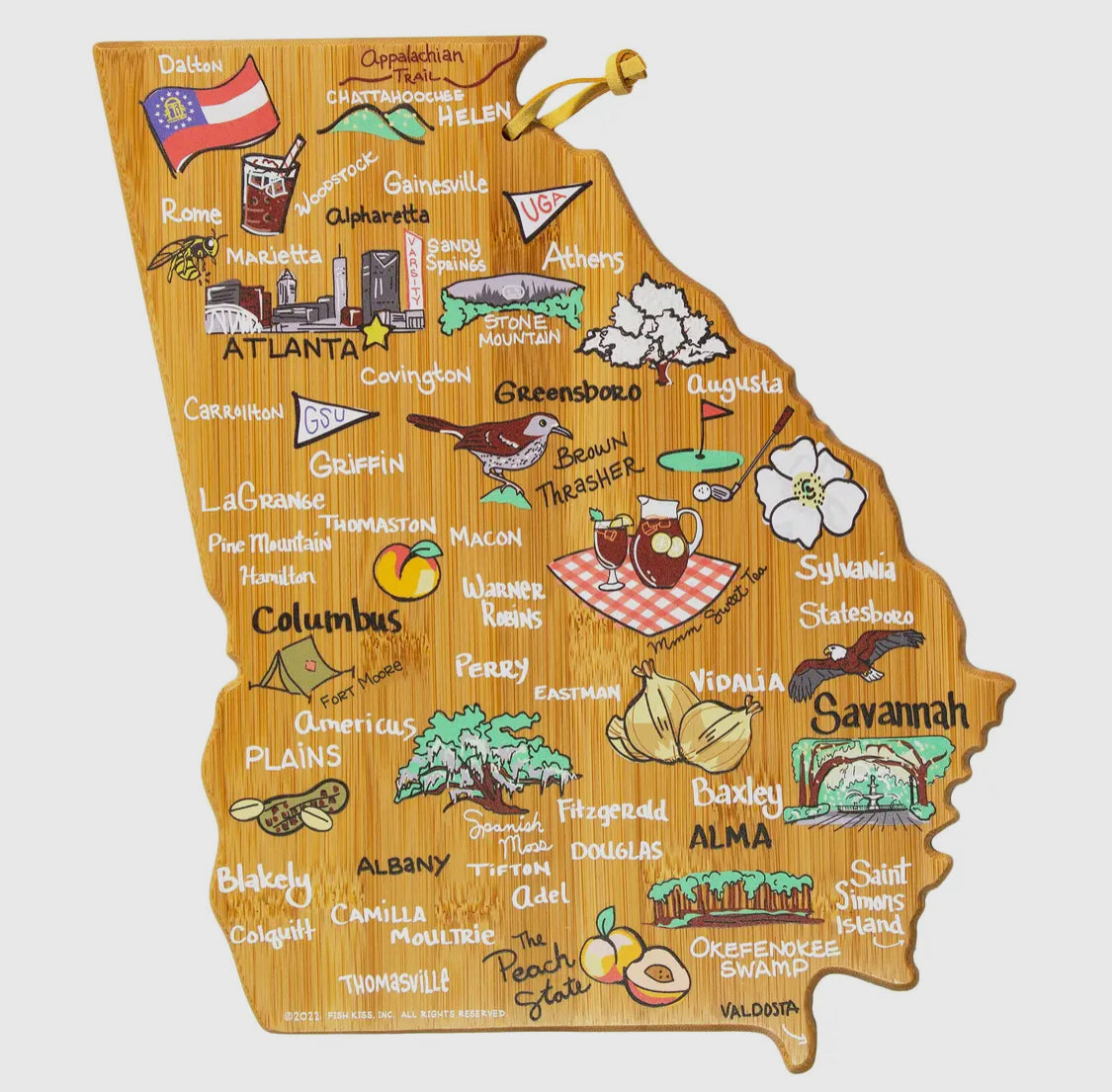 Cutting Board with Artwork By Fish Kiss™™