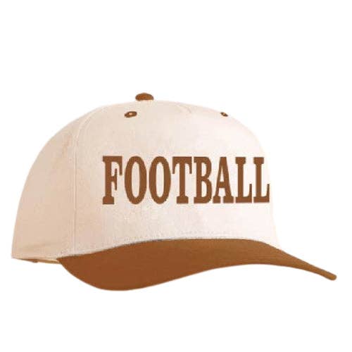 Girlie Girl Originals FOOTBALL CAP BROWN
