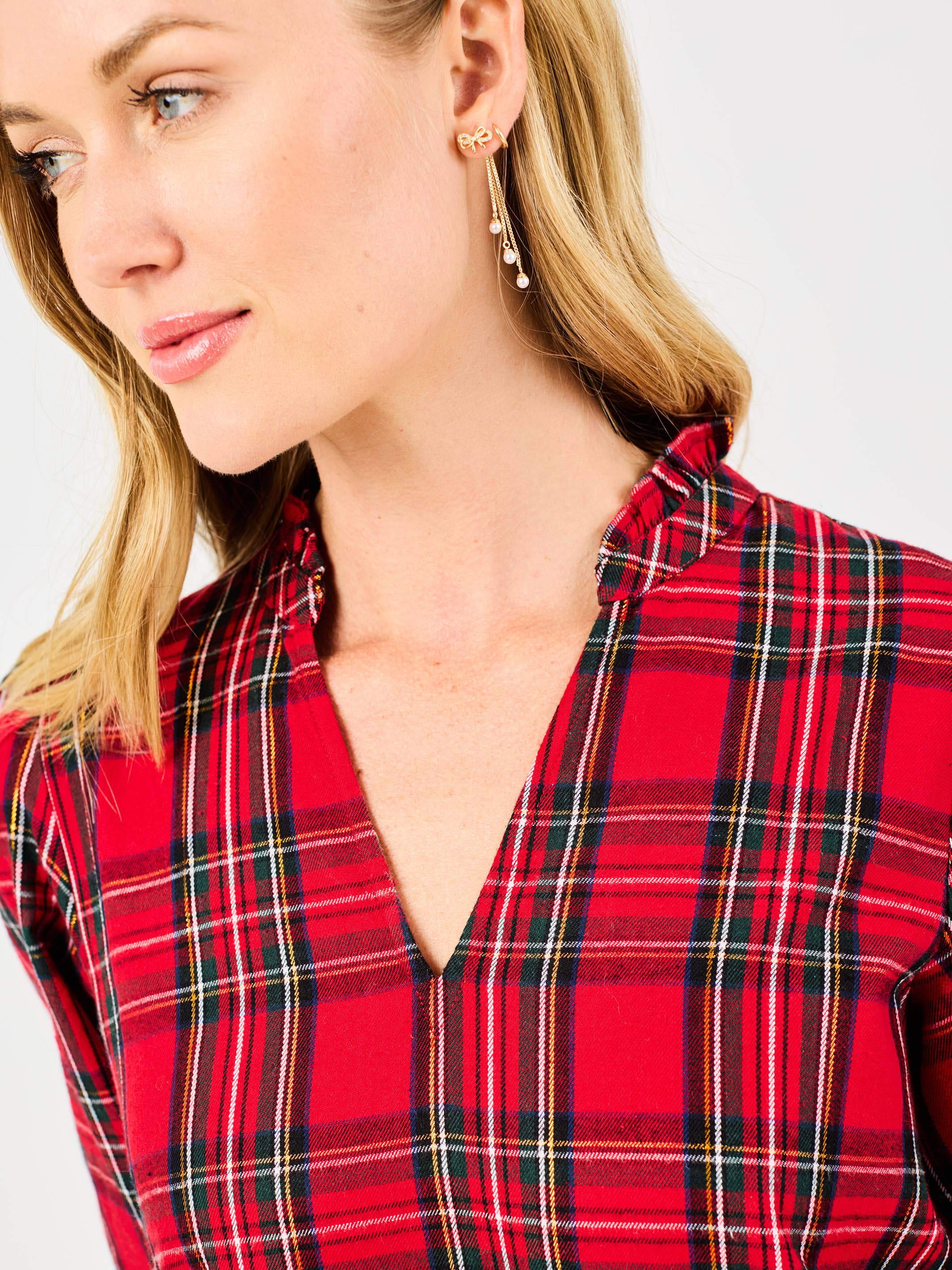Mary Square - Naomi Dress | Red Plaid