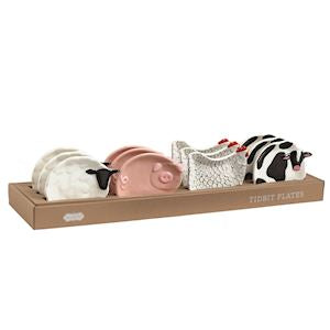 Farm Animal Tidbit Plates