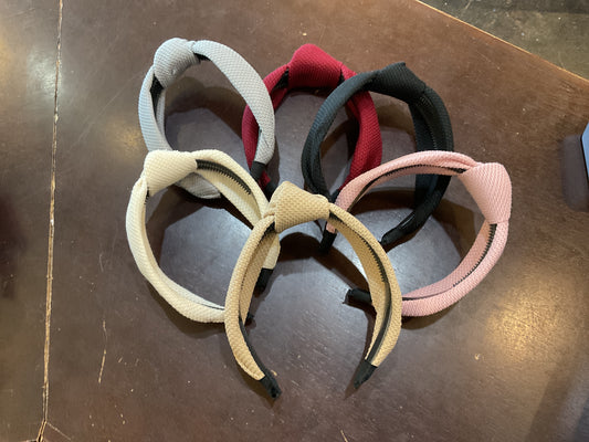 Solid Waffle Topknot Headbands