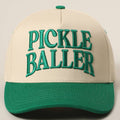Fashion City - PICKLE BALLER 3D Letter Embroidery Two-Tone Trucker Hat