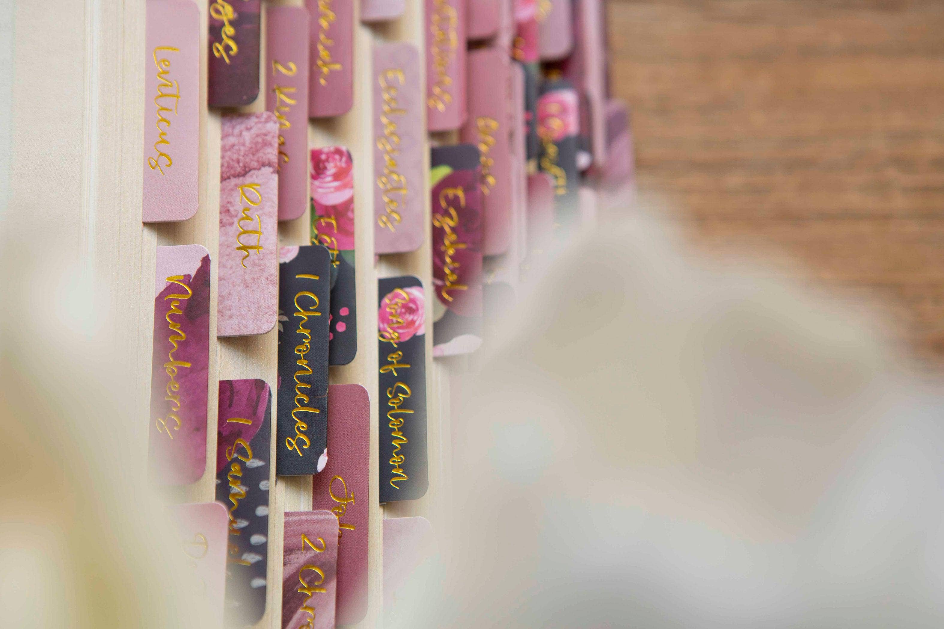 Chosen & Cherished - Floral Bible Tabs | Bible Book Tabs