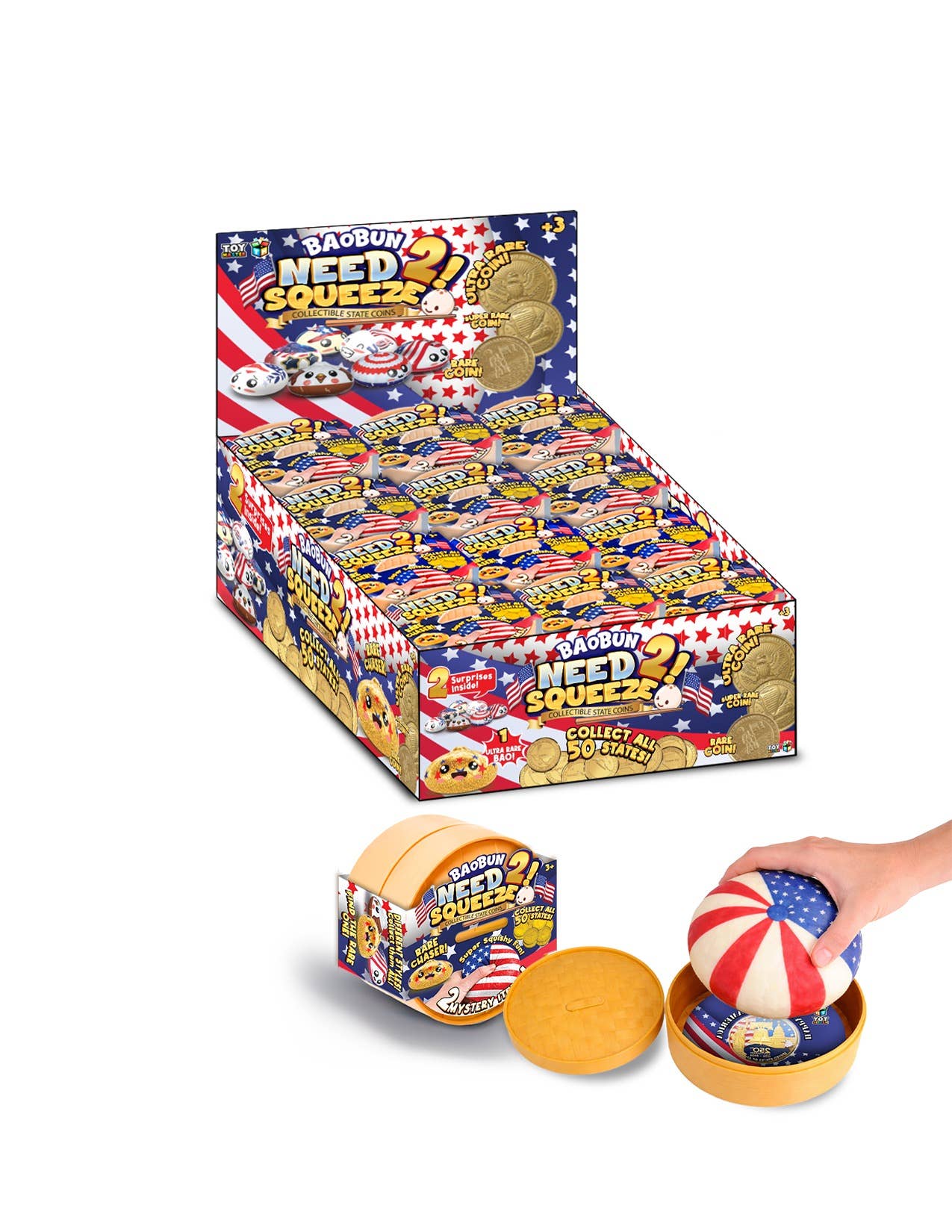 EXPRESS RETAIL SOLUTIONS INC. - Happy Birthday America Bao Bun/Dumpling w/state coin 48ct